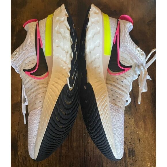 Nike React Infinity Run FK 2 White/Black-Sail-Pink Blast DJ5396-100 Women's 8 - Picture 5 of 10
